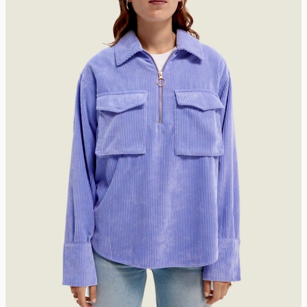 Scotch & Soda Ribbed Utility-Style Top